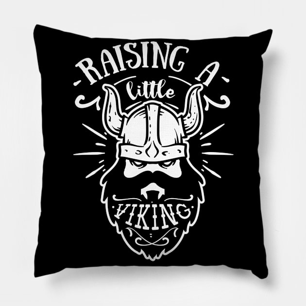 Raising a little viking Pillow by peace and love