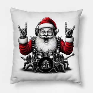 Death metal santa Pillow