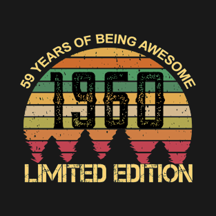 59 Years Of Being Awesome Limited Edition 59th Birthday Gift T-Shirt