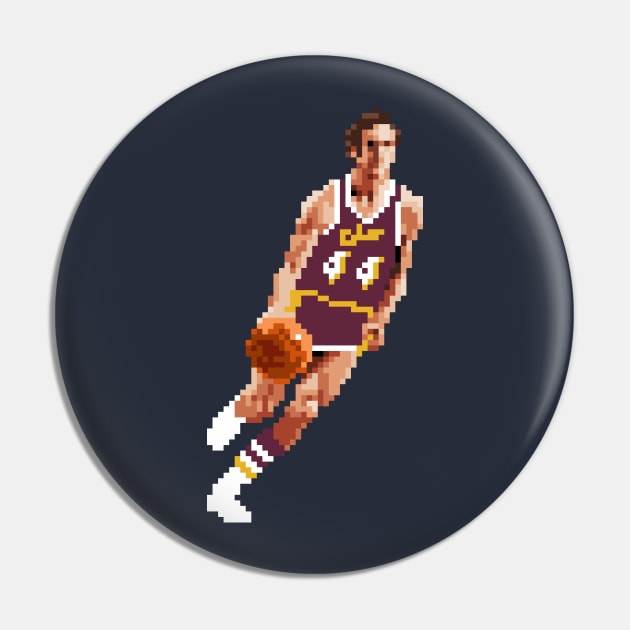 Jerry West Pixel Pin by qiangdade