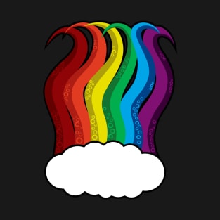 rainbow cthulhu tentacles T-Shirt