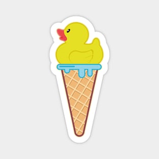 Yellow duck-ish delicious Ice Cream Magnet