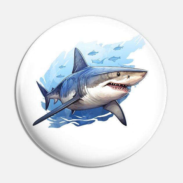 Blue Shark Pin by zooleisurelife