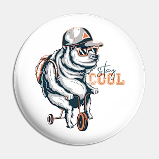 Stay cool, with a cool bear Pin