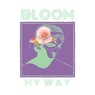 Bloom My Way in Colour Green Ash T-Shirt