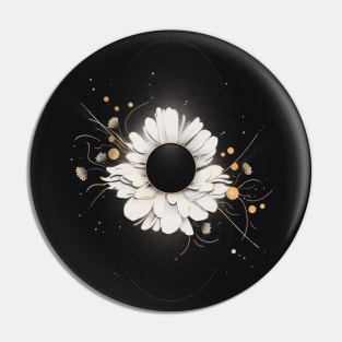 Galaxy Flowers Pin