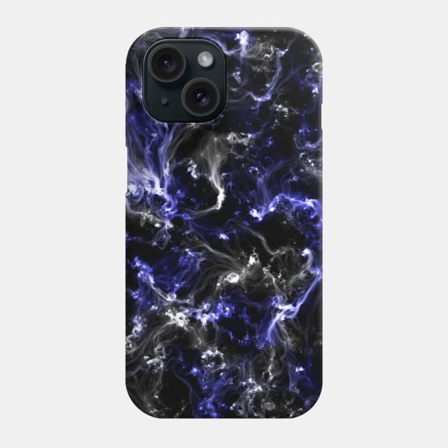 Blue and white nebula Phone Case by Nerdiant