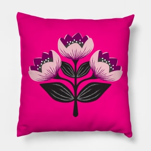 Beautiful tulip bouquet Pillow