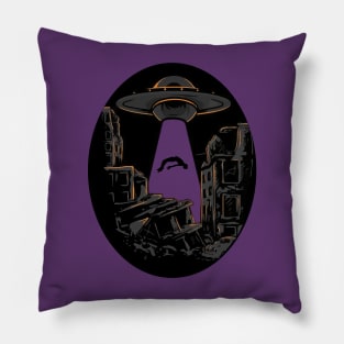 Alien Abduction (Back) Pillow