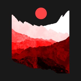 The red sun and hills T-Shirt