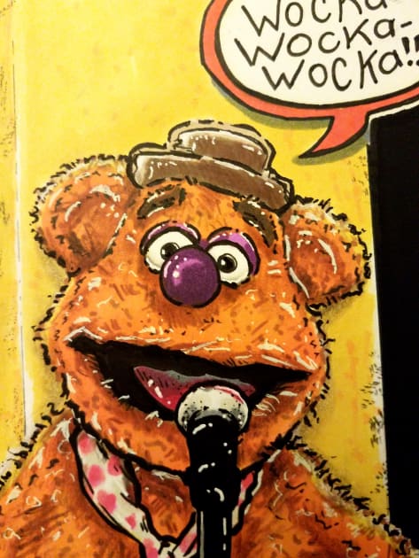 Fozzie Bear Art Kids T-Shirt by dustinPrime