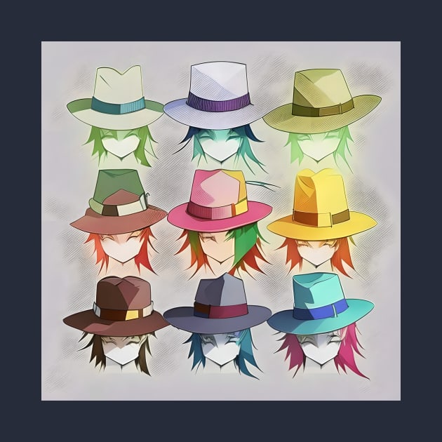 Nine hats. by Evgeniya