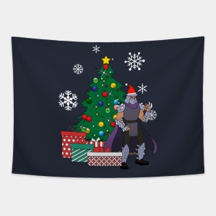 Splinter TMNT Around The Christmas Tree Tapestry