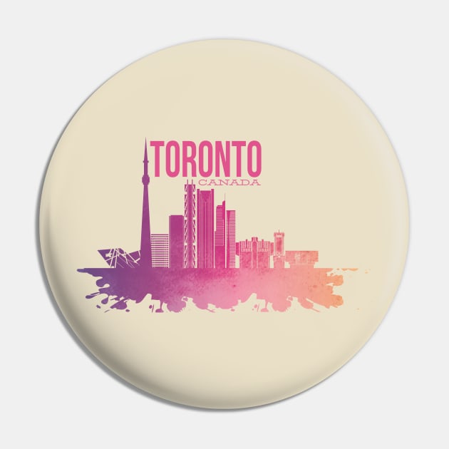 Toronto Canada Skyline Pin by Safdesignx