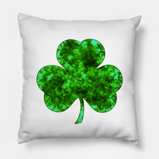 St Patricks Day Shamrock - Neon Green Pillow