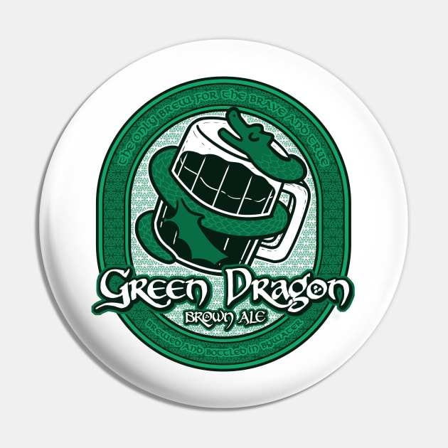 Green Dragon Brown Ale Pin by Pockets