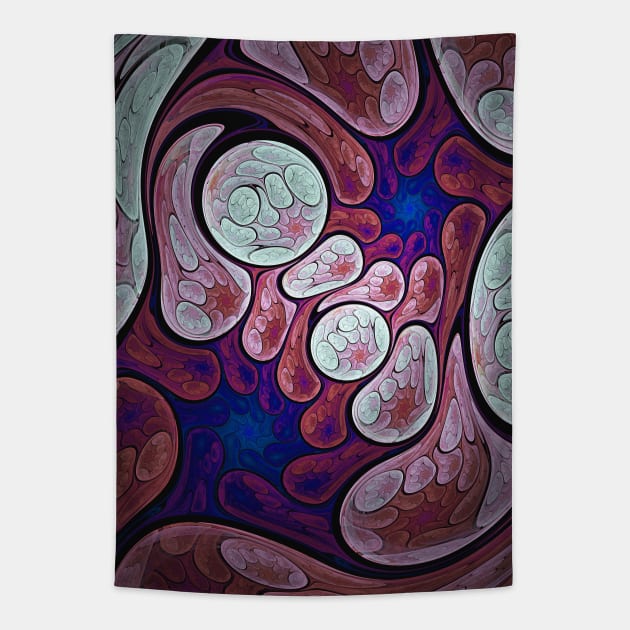 Rock & Water Abstract Digital Art Tapestry by love-fi