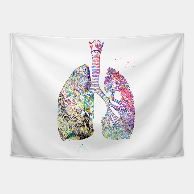 Lungs Art Tapestry by erzebeth