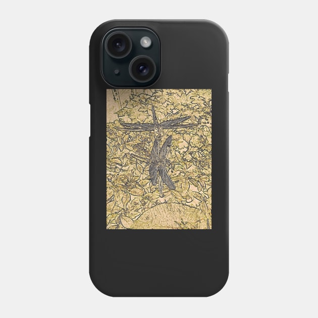 Dragonflies Phone Case by MagsWilliamson