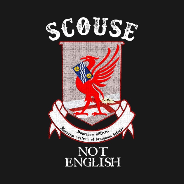 Scouse Not English Red by Unmarked Clothes