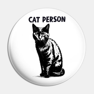 Cat Person Pin