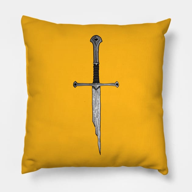 The Broken Sword Pillow by Pop-Culture Closet