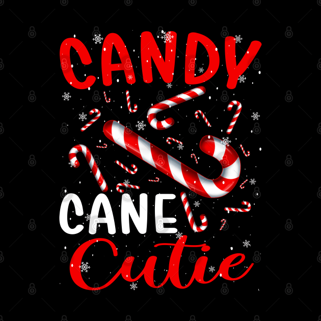 Christmas Candy Cane Cutie Girls Xmas Pajama by eyelashget