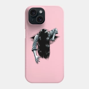 Scary Ghost Girl Coming Out Of Your Wherever Phone Case