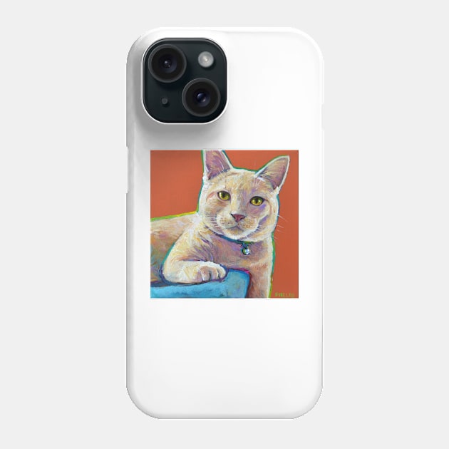 Hutchy the Orange Tabby Cat by Robert Phelps Phone Case by RobertPhelpsArt