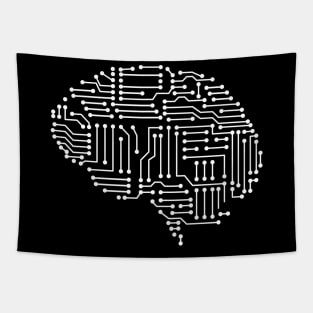 Digital artificial circuit brain Tapestry