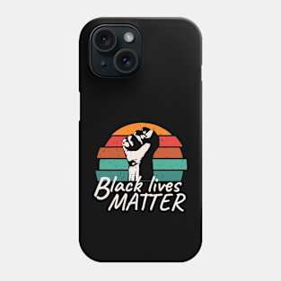 Black Lives Matter Retro Sunset Phone Case