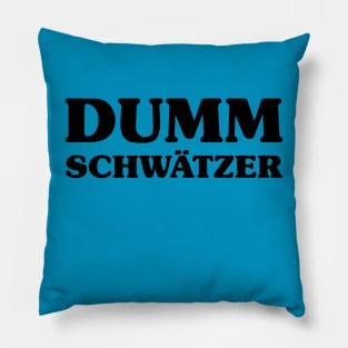 German Slang Dummschwätzer Pillow