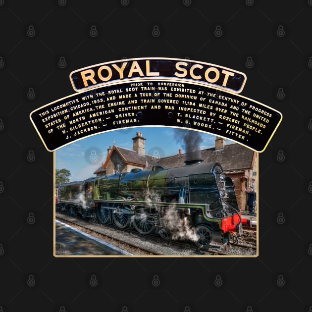 LMS Royal Scot and Nameplate by SteveHClark