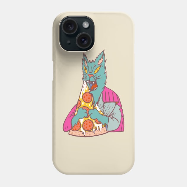 Pizza Cat Pisittu Aresti - by Miskel Design Phone Case by miskel