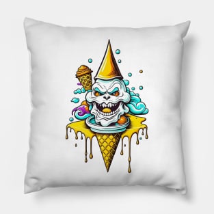 Angry ice cream Pillow