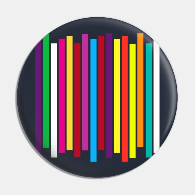 Colorful Stripes Pin by machmigo