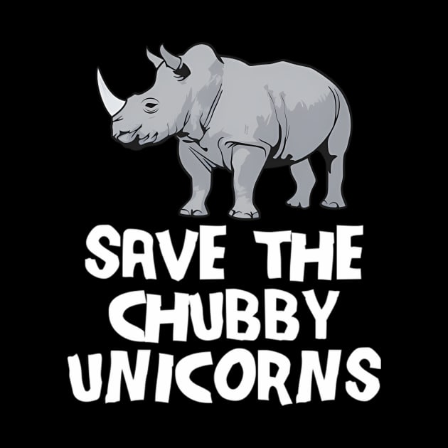 Save The Chubby Unicorns Rhino Animal Rights by klei-nhanss