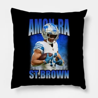 Amon Ra St Brown Bootleg Pillow