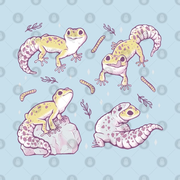 More Leopard Geckos by xMorfina