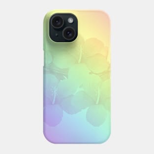 Tropical Rainbow Hibiscus Flower Square Phone Case