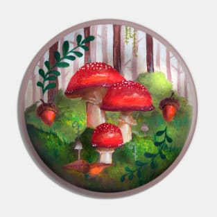 Fly agaric mushroom Pin