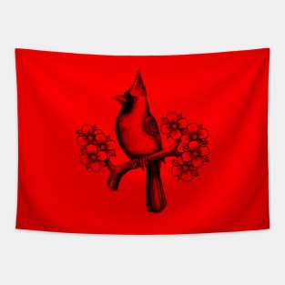 Red Cardinal bird Tapestry