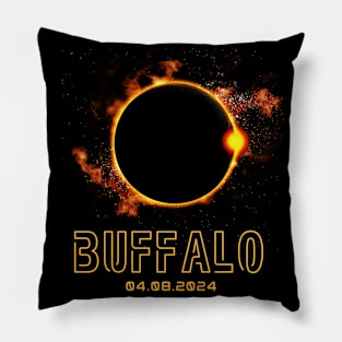 BUFFALO New York Total Solar Eclipse 2024 April 8th Souvenir Pillow
