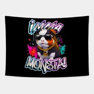 Imma Monsta! HAMSTER | Blacktee | by Asarteon Tapestry