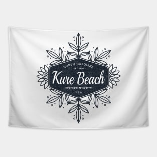 Kure Beach, NC Summertime Floral Badge Tapestry