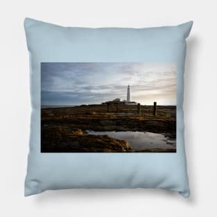 St Mary's Island in October sunshine Pillow
