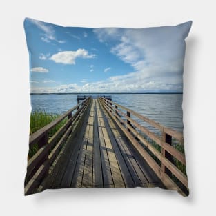 Pier on the lake Pillow