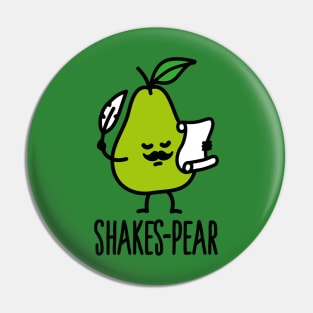 Shakes-Pear, Shakespeare funny pear pun cartoon Pin