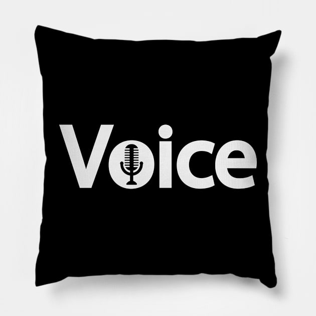 Voice artistic design Pillow by DinaShalash