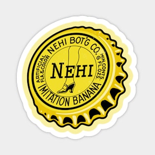 Vintage Nehi Imitation Banana Soda Bottlecap Magnet